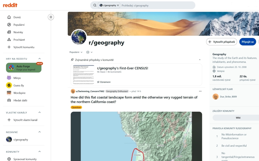 Reddit Geography